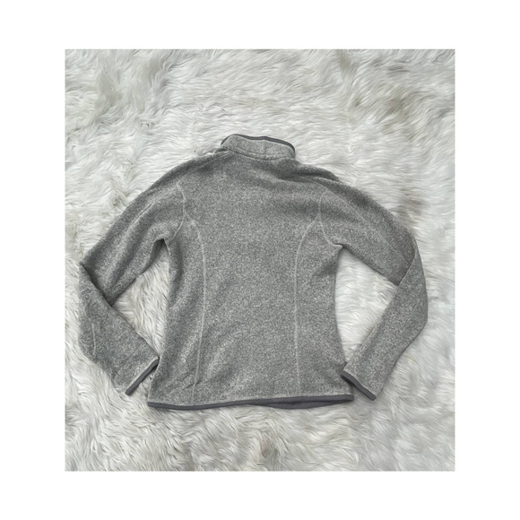 Patagonia Better Sweater 1/4 Zip Quarter Fleece Jacket Natural Feather Grey Sz M - Picture 3 of 4